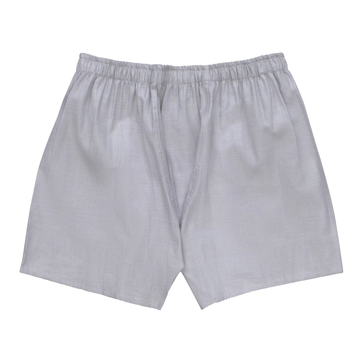 Fine-Checked Boxer Shorts in White and Blue