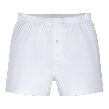 Cotton Boxer Shorts in White