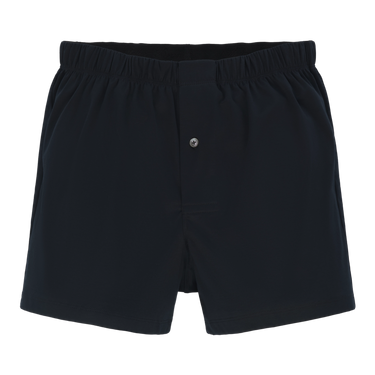 Cotton Boxer Shorts in Navy Blue