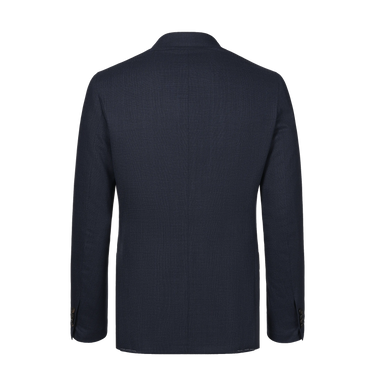 Double-Breasted Wool Suit in Blue