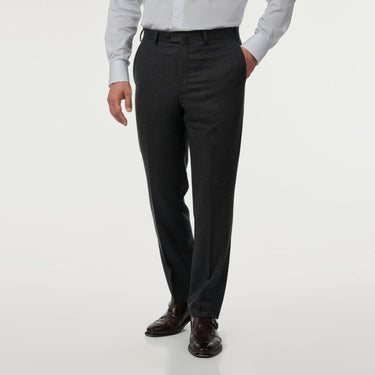 Tailored Virgin Wool Trousers in Graphite Grey. Exclusively Made For Sartale