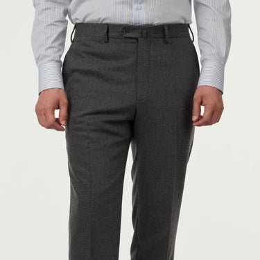 Tailored Virgin Wool and Cashmere-Blend Trousers in Dark Grey. Exclusively Made For Sartale