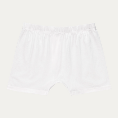 Cotton Boxer Shorts in White