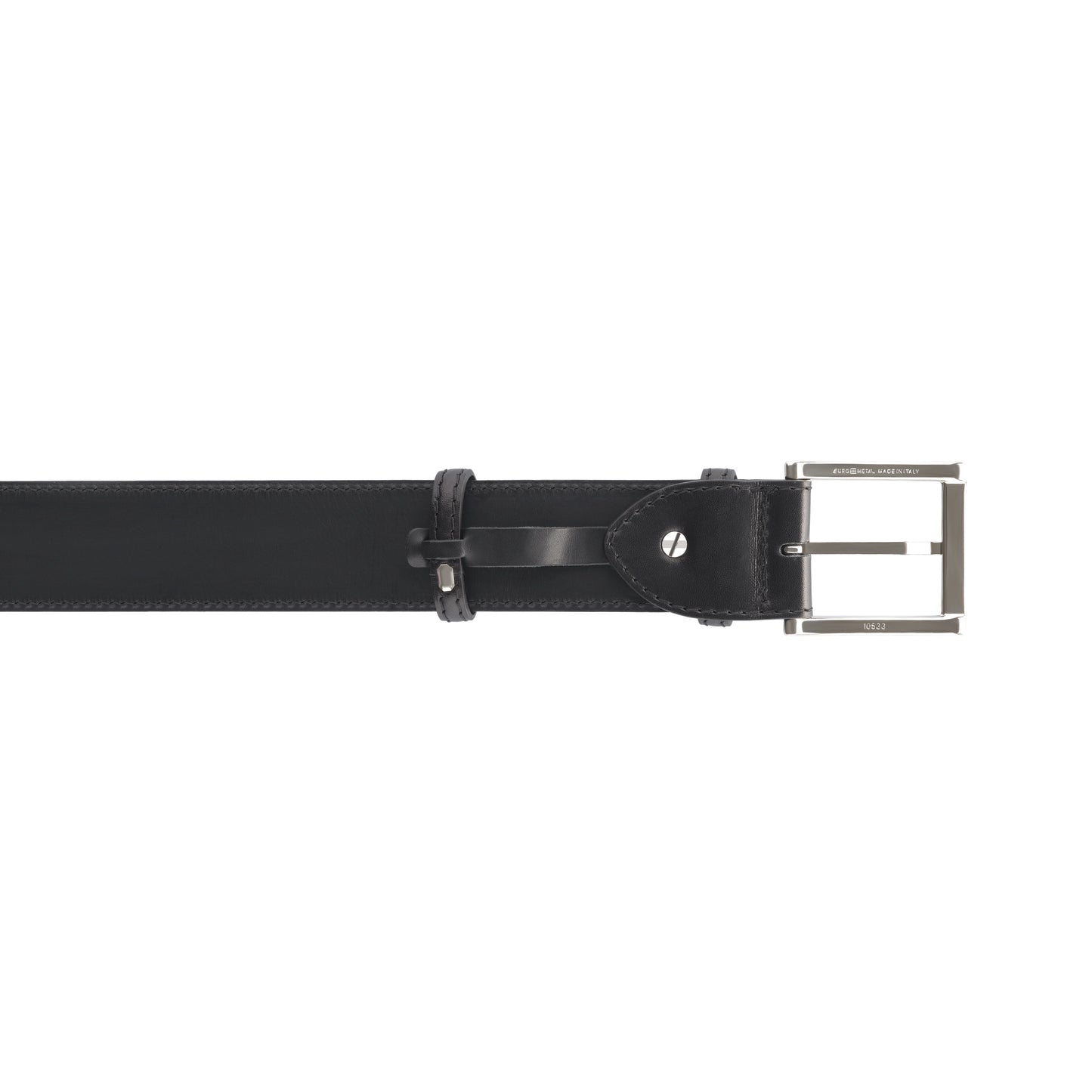 Calfskin Leather Belt in Black