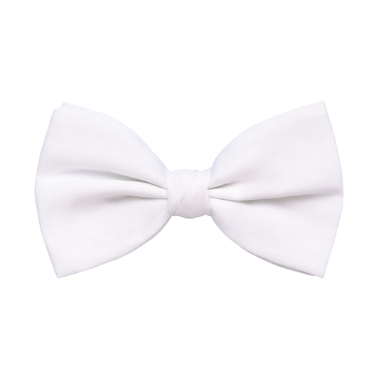 Cotton Bow Tie in White