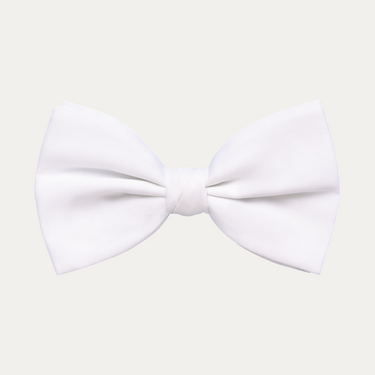 Cotton Bow Tie in White