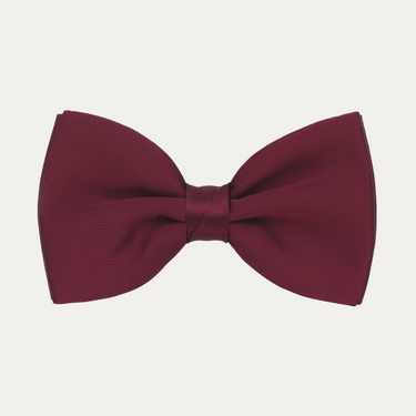 Silk Bow Tie in Burgundy