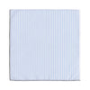 Cotton Pocket Square in Light Blue and White