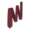 Regimental Jacquard Silk Tie in Red and Black