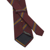 Regimental Jacquard Silk Tie in Wine Red