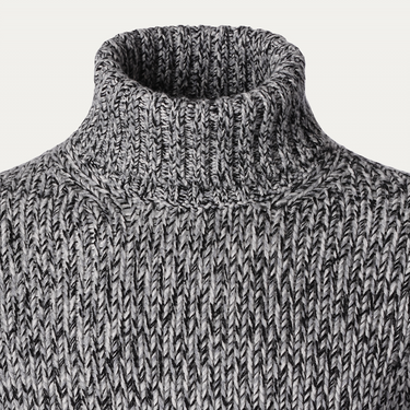 Cruciani Melange Cashmere Turtleneck Sweater in Gery - SARTALE