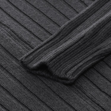 Cruciani Zip-Up Wool Sweater in Grey - SARTALE