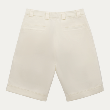 Stretch-Cotton Short Pants in White
