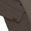 Single-Breasted Wool Jacket in Brown and White. Exclusively Made for Sartale