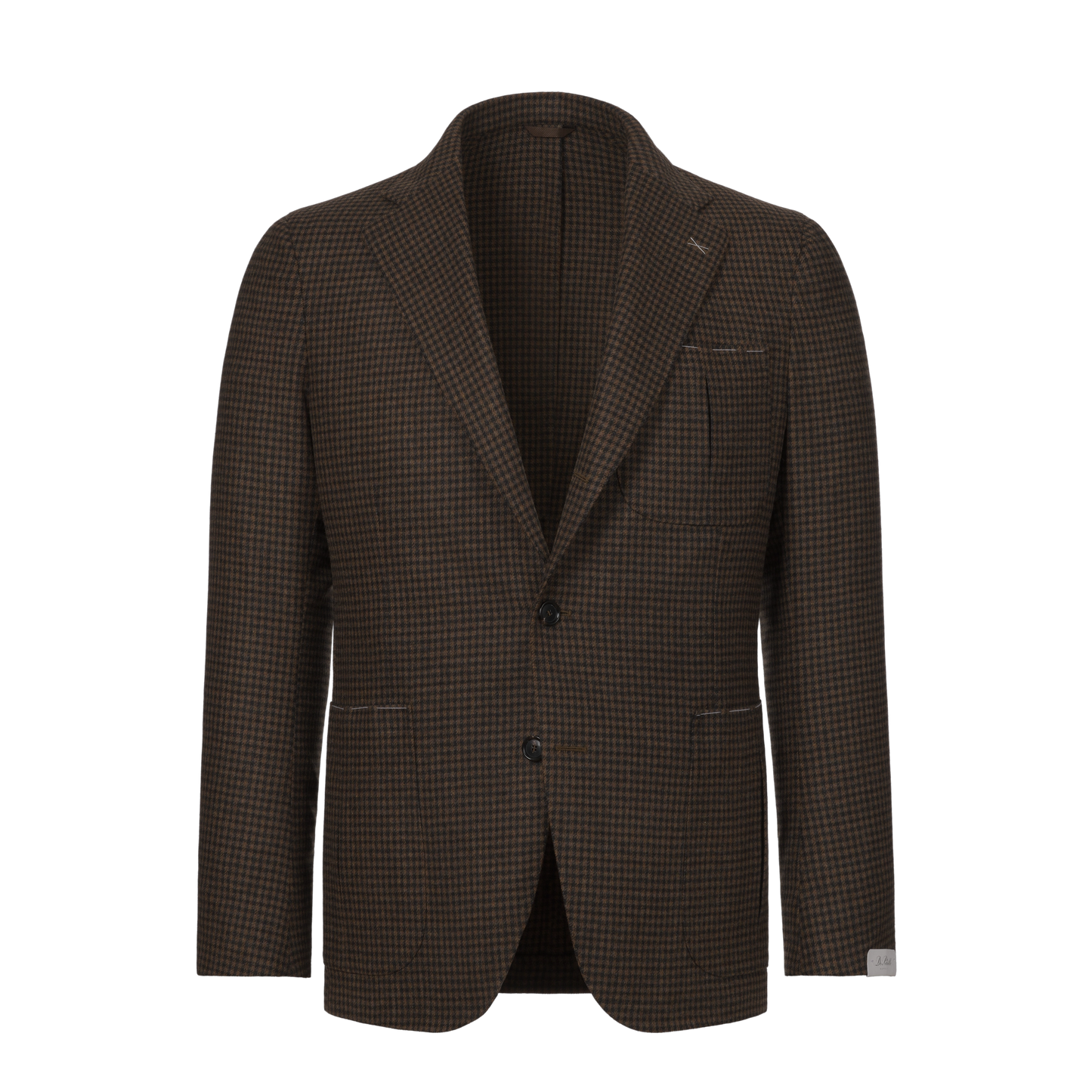 Single-Breasted Wool Jacket in Black and Brown. Exclusively Made for Sartale