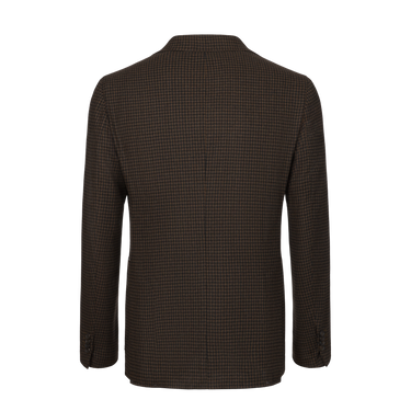 Single-Breasted Wool Jacket in Black and Brown. Exclusively Made for Sartale