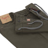 Slim-Fit Cotton-Blend Trousers in Mineral Green