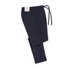 Slim-Fit Wool Trousers in Crow Blue Melange
