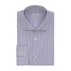 Graph-Check Cotton Shirt in Dark Blue and White
