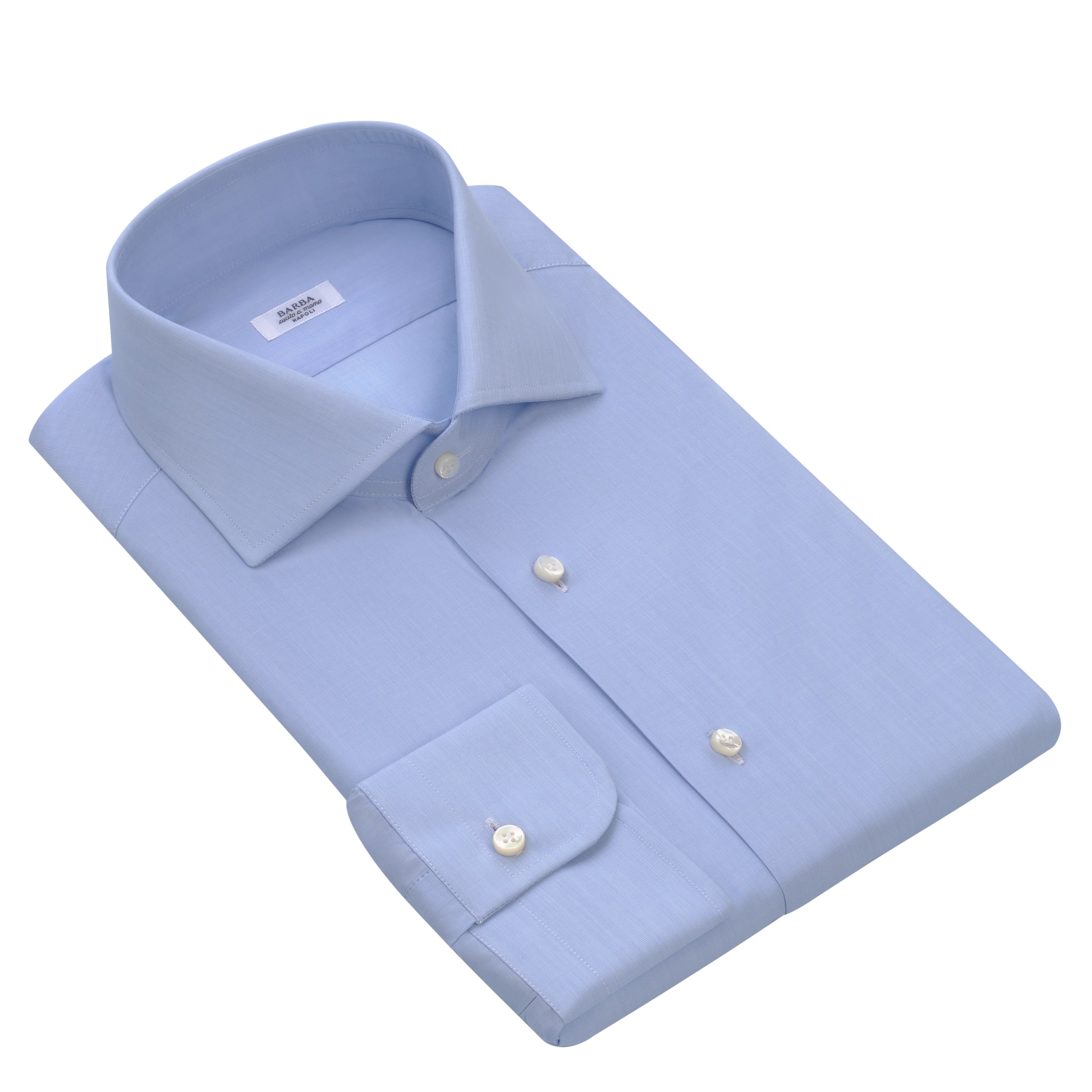 Classic Cotton Shirt in Nordland Light Blue