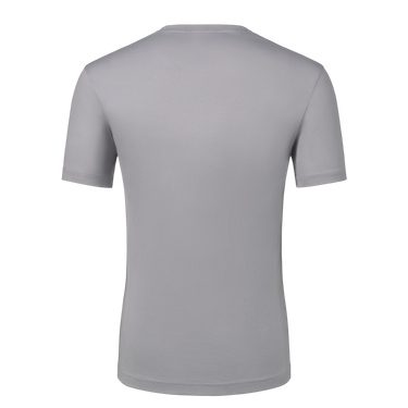 Cotton Crew-Neck T-Shirt in Light Grey