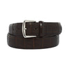 Caiman Leather Belt in Brown