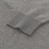 Cashmere Half-Zip Sweater in Grey Melange