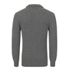 Zip-Up Cashmere Sweater in Grey Melange