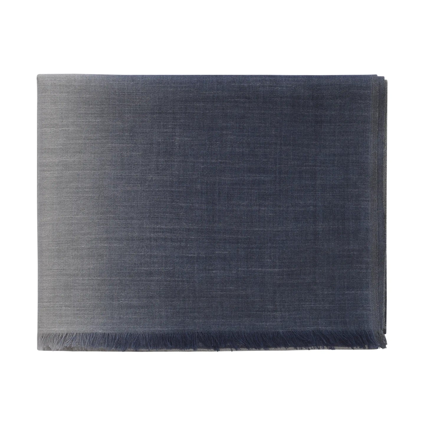 Schal aus Kaschmirmischung in Grau und Blau