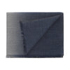 Cashmere-Blend Scarf in Grey and Blue