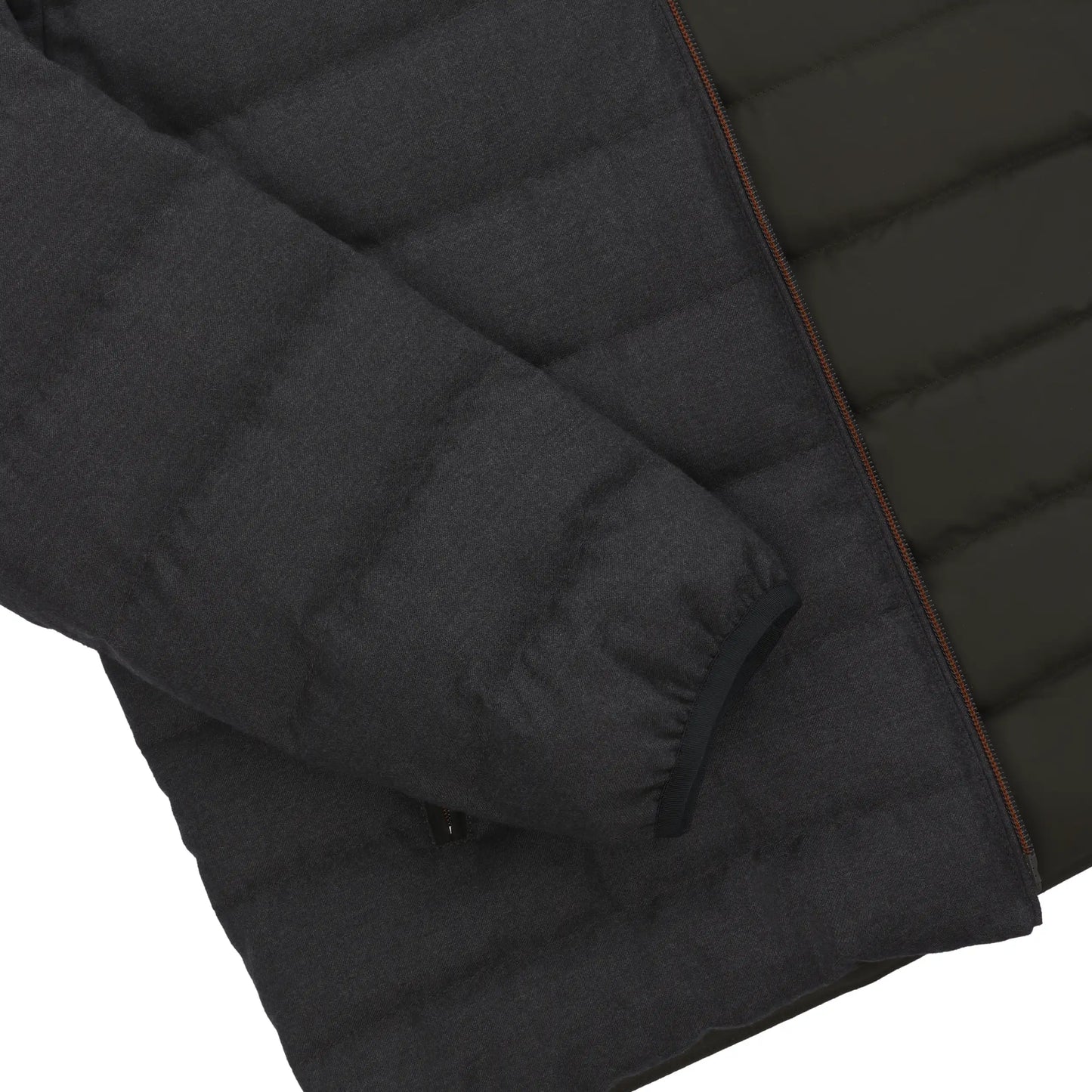 Quilted Wool-Blend Gateway Bomber in Grey