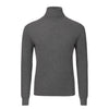 Turtleneck Ribbed Cashmere Sweater in Grey