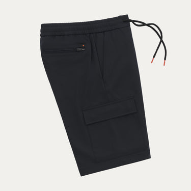 Bermudas elásticas cargo en azul marino
