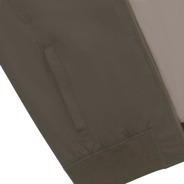 Stand-Up Collar Blouson in Military Green