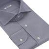 Micro-Stripe Cotton Shirt in Greyish Blue