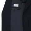 Single-Breasted Cashmere-Blend Coat in Navy Blue. Exclusively Made for Sartale