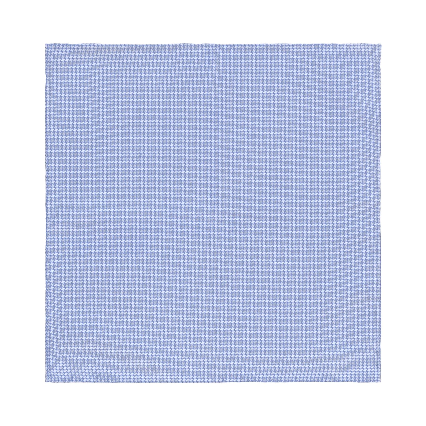 Einstecktuch aus Baumwolle in Blau und Weiß 