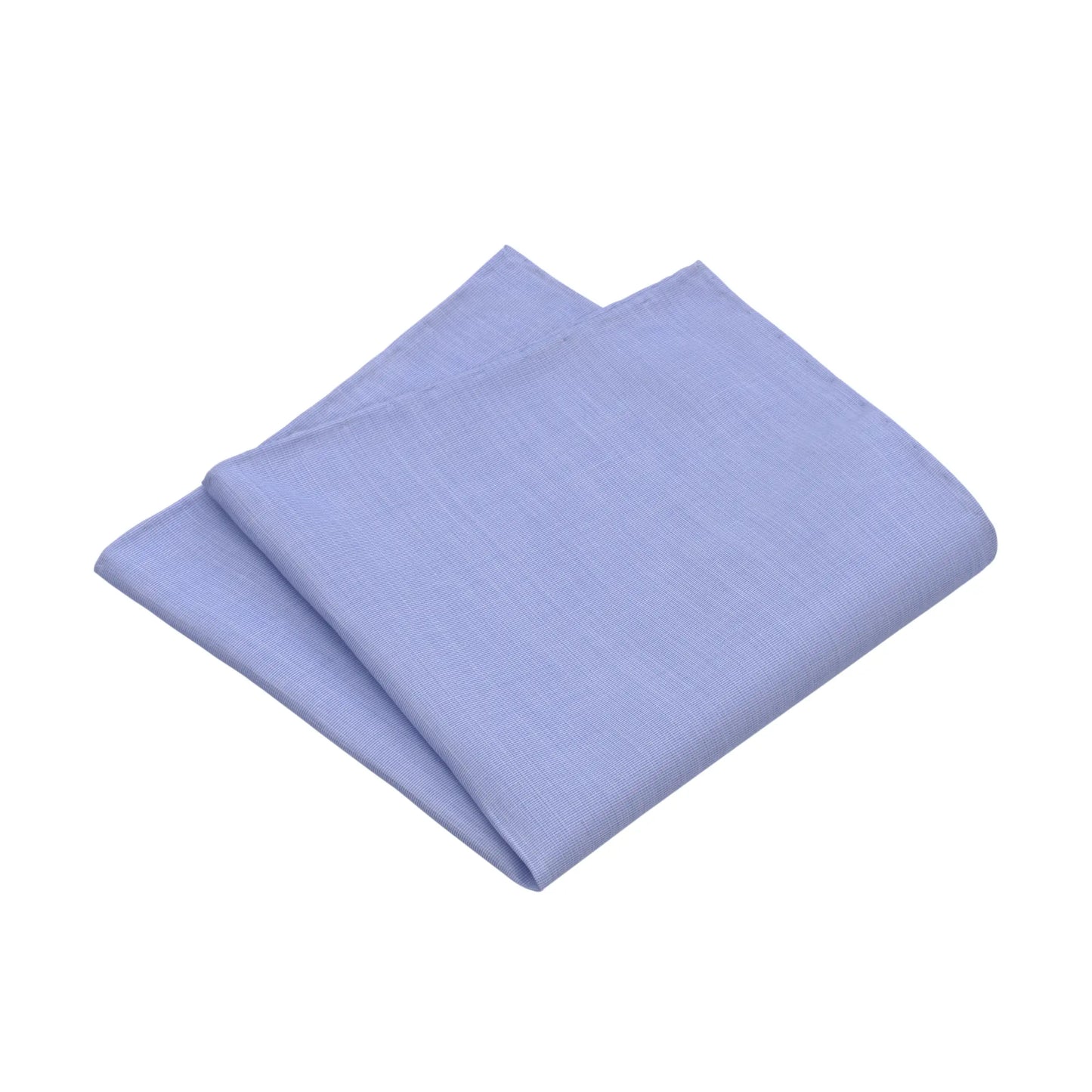 Cotton Pocket Square in Light Blue