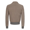 Suede Blouson in Taupe