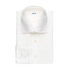 Classic Cotton Shirt in White with Spread Collar