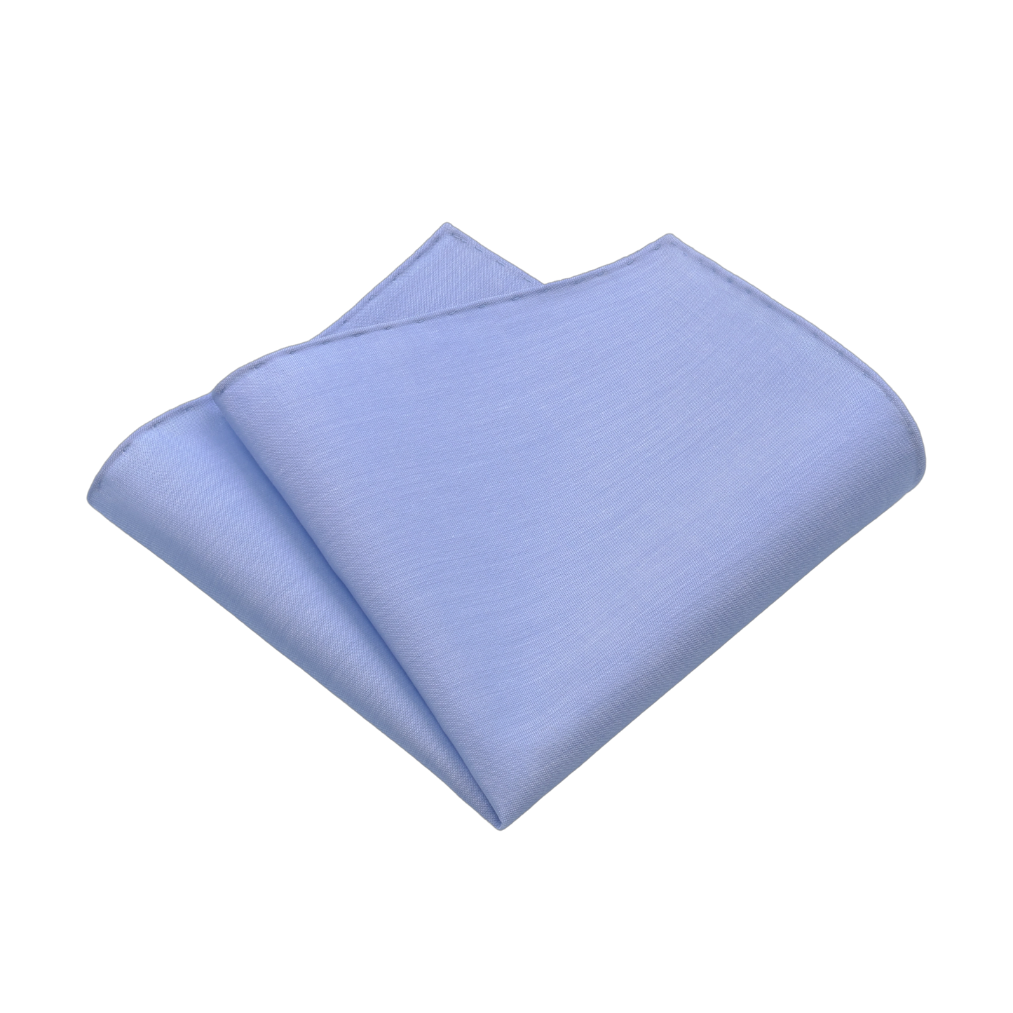 Cotton Pocket Square in Light Blue