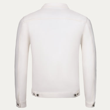 Jeansjacke aus Baumwoll-Mix in Weiß