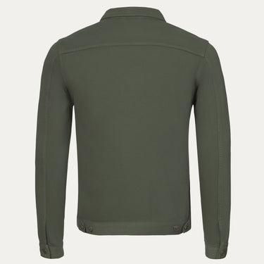 Jeansjacke aus Baumwoll-Mix in Grün