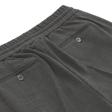 Wool Drawstring Sweatpants in Graphite Grey