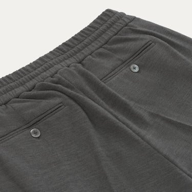 Pantalones de chándal de lana con cordón en gris grafito