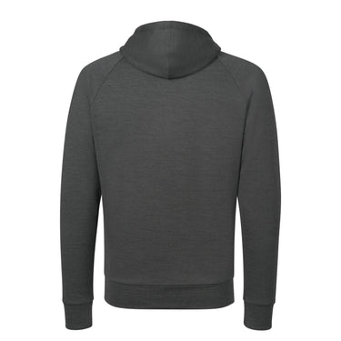 Wool Hooded Zip-Up in Graphite Grey
