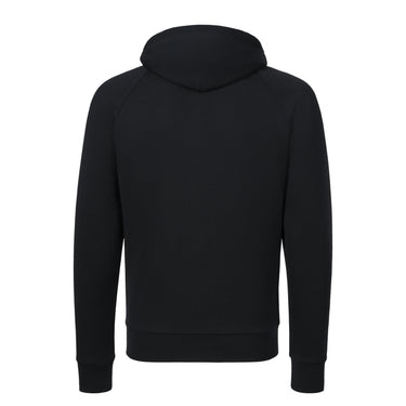 Wool Hooded Zip-Up in Navy Blue