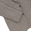 Wool Glen Plaid Jacket in Brown and Beige