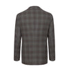 Wool Plaid Jacket in Grey and Brown