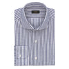 Striped Cotton Shirt in Blue and White